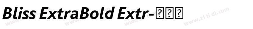 Bliss ExtraBold Extr字体转换